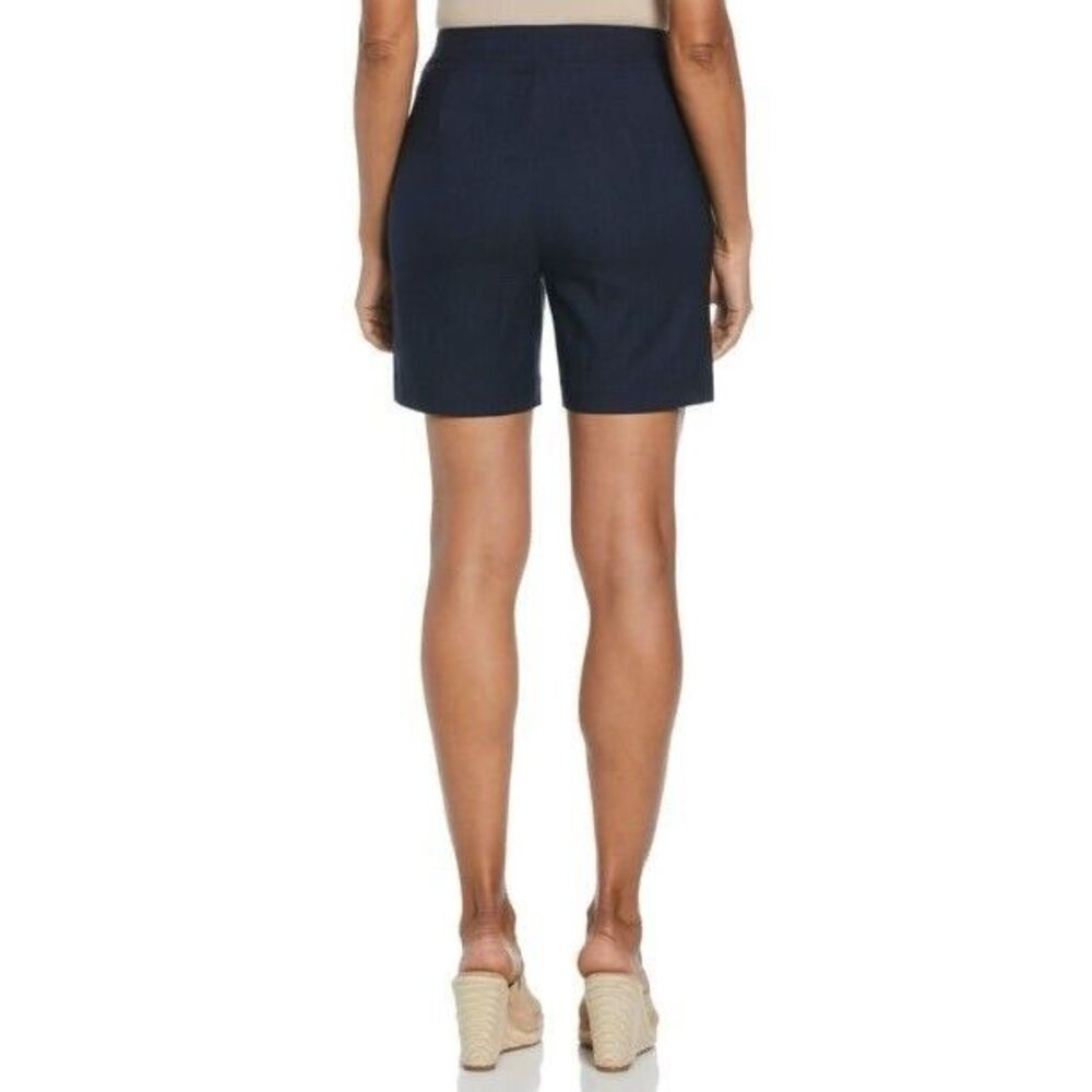 NWT Rafaella 7" High Rise Stretch Shorts Rinse - Size 10 - Picture 2 of 14